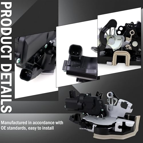 Image of Rear Left Driver Side Door Latch Lock Actuator Compatible with Ford F-150 2015-2020, Ford F-250 F-350 F-450 F-550 Super Duty 2017-2022, Replace 937-706 CK2Z-1526413-J
