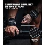 Gymreapers GripLink Lifting Straps – Heavy Duty D-Ring Weight Lifting Wrist Straps with Anti-Slip Silicone Grip Beads, Cushioned & Adjustable Support for Deadlifts, Powerlifting, Cable Machines & Gym Training - Image 2