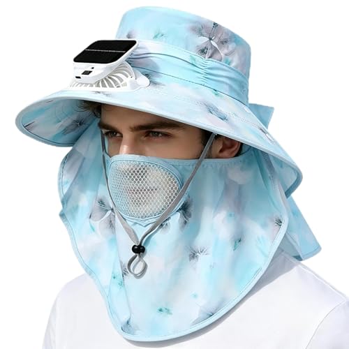 Chapeau ventilateur solaire portable avec système de capuchon d'aération