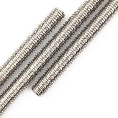 RACO Fully Threaded Rod Bar Fastners Right Hand Male Long Thread Screw - 20 cm Pack of 5 (Stainless Steel-SS, 6 MM)