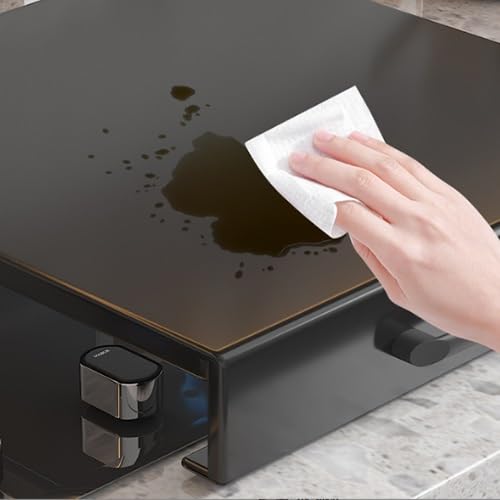 Protector de estufa de gas, acero inoxidable duradero, cubierta de seguridad de cocina resistente al calor, fácil de limpiar, se adapta a la mayoría de estufas estándar, perfecto para cocinar en casa
