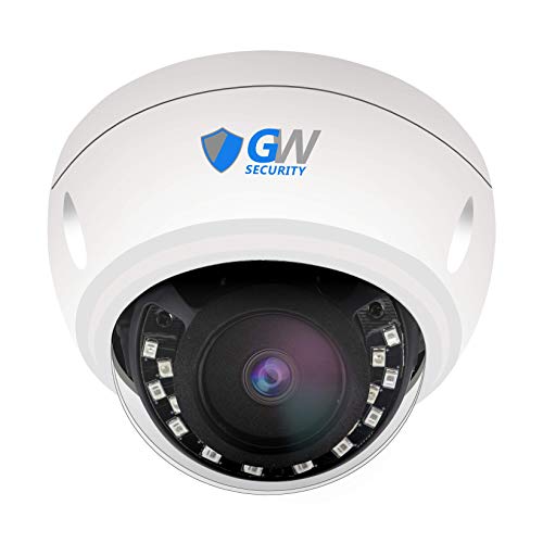 GW Security 8 Megapixel UltraHD 4K 2.8-8mm Motorized Zoom Dome IP Dome Security Camera Built-in Microphone, Audio Recording, Power Over Ethernet