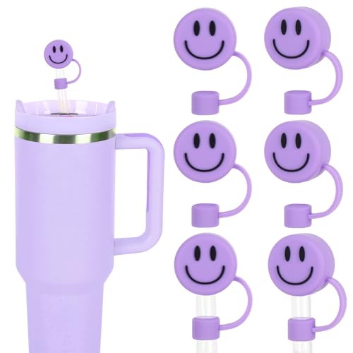 Housse de paille 10mm en silicone violet clair Whaline pour gobelet