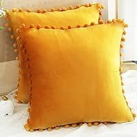 Lot De 2 Housses De Coussin Décoratives En Velours Doux - 60 X 60 Cm