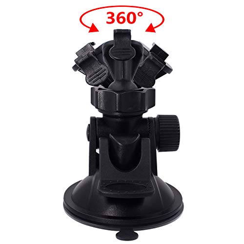 iSaddle Dash Cam Suction Mount - Windshield & Dashboard Suction Cup Mount Holder/w Various Joints for Yi/Rove/Rexing/Falcon/Old Shark/VANTRUE/KDLINKS/WheelWitness/...(On-Dash Cameras Suitable)