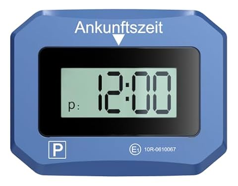 Technaxx Elektroniczna tarcza parkingowa TX-272 elektroniczny timer parkowania – czujnik ruchu, automatyczna regulacja czasu, podwójny podświetlany wyświetlacz SOS