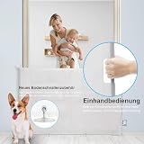 Einziehbares Babygitter für Treppen, Türschutzgitter Mit Schloss, Erweiterbar auf bis zu 150 cm breites Hundegitter für Treppen, Türen, Flure, drinnen und draußen