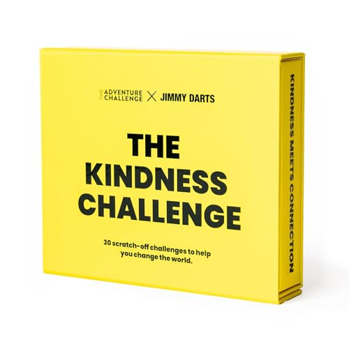 The Kindness Challenge – 30 Scratch-Off Acts of Kindness Cards | Fun & Meaningful Game for Families, Friends & Groups | Icebreaker & Team-Building Activity | Inspired by Jimmy Darts