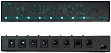 M-VAVE Fonte Alimentação 8 Saídas M-VAVE PEDAL POWER para Pedalei...