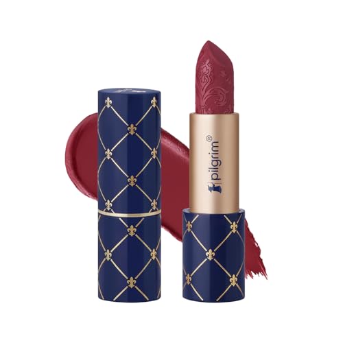 Image of Pilgrim Oh So Creme! Bullet Lipstick | Silky-Matte Finish | Highly Pigmented and Long Lasting | Enriched with Exotic French Grape Seed Oil | (Sunset Affaire-14)