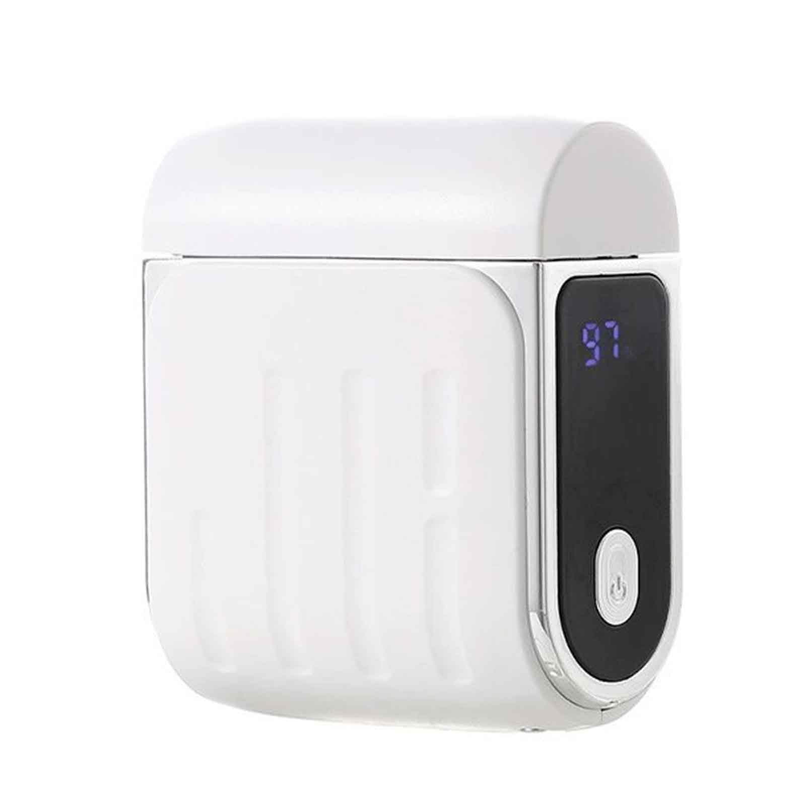 Tagliaunghie Elettrico Uomo Professionale Taglia Unghie Per Piedi Per Mani Tronchesino Unghie Automatico Lima Automatica Ricaricabile Tramite USB (White,6x7x3cm)