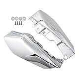 Anzio Chrome Mid-Frame Air Heat Deflectors for 2009-2016 Harley Road King Street Electra Tri Glide
