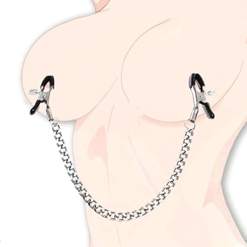 BDSM Nipple Toys Adjustable Metal Nipple Clamps, Nipple Clamps Sexual Pleasure Tools for Women Couples, Nipple Clips Breast Flirting Stimulation, Nipple Rings BDSM Adult Sex Toys Bondage Wellness