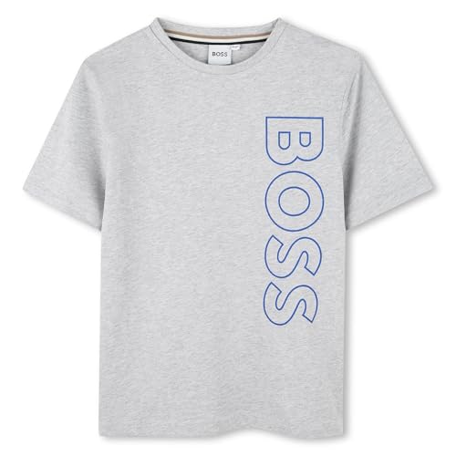 BOSS Boy's Short Sleeve T Shirt with Big Contrasted Logo Shirt