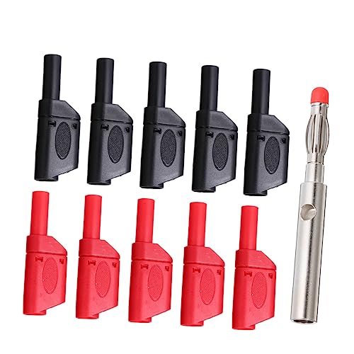 PLAFOPE 10 Pcs Plugue Banana Conectores De Pinos Conector De Plugue De Banana Tomada De Banana Conec