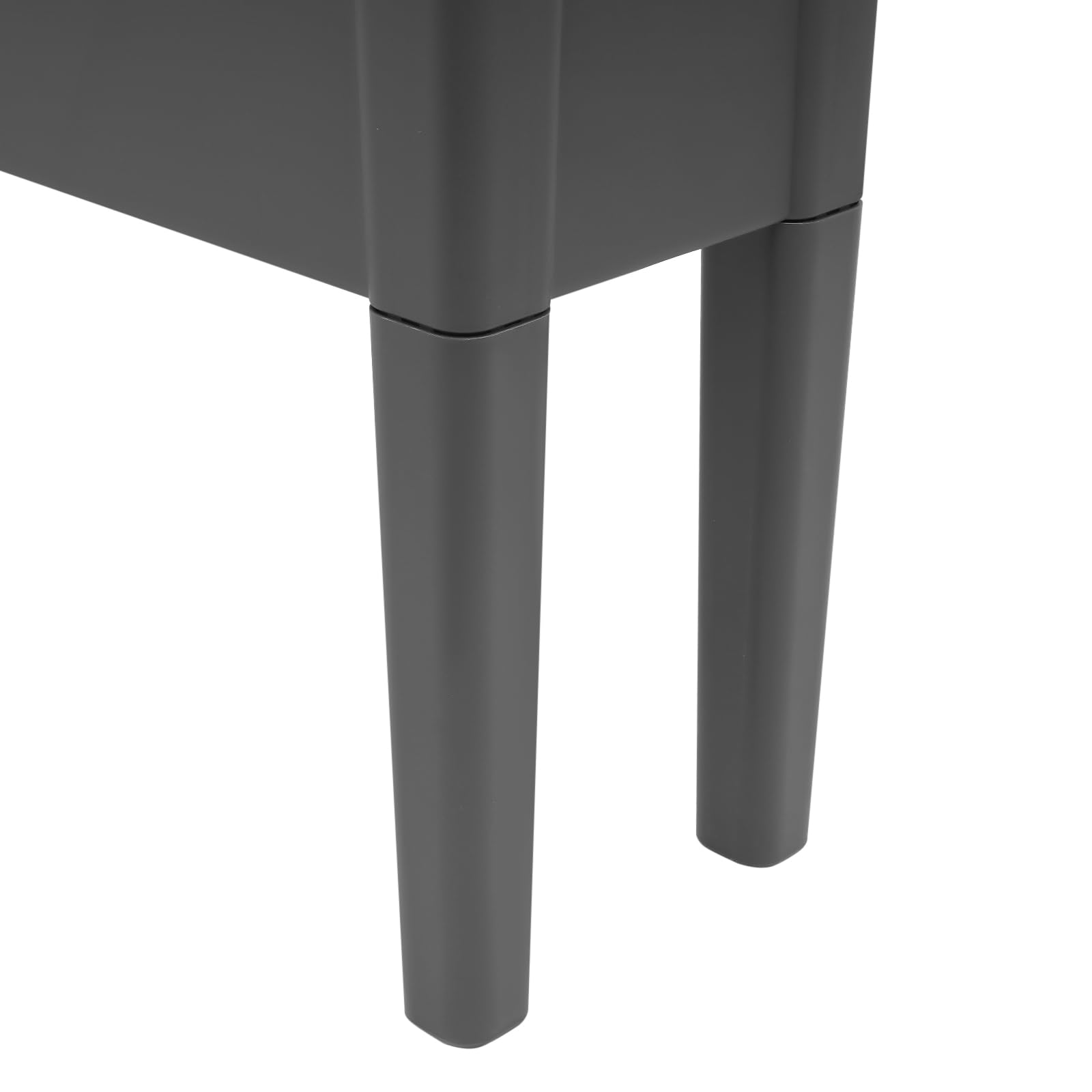 Lot de 2 jardinières pour balcon 75 x 34,5 x 65,5 cm – Jardinière carrée en plastique pour légumes, fleurs et herbes – Jardinière moderne pour terrasse, jardin et cour