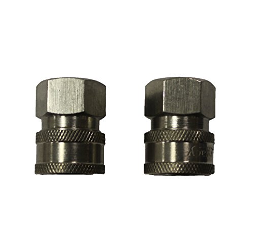 Shark Pressure Washers 89222150 Stainless Female Coupler, 3/8-Inch, 2-Pack