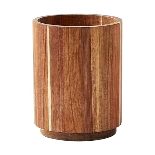 Organizador utensilios cocina madera - Soporte cubiertos giratorio, Porta cubiertos | Hogar barbacoa exterior pícnic unisex diario almacenamiento orden práctico seguro