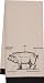 HIC Pig Kitchen Towel, Chef's Cut Chart Design, 20 by 30-Inch