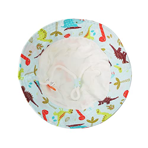 Swoawo Dinosaur Baby Toddler Kids Bucket Hat With Uv Protection, Upf 50+ Wide Brim Adjustable Breathable Sun Protection Hats #TOP3