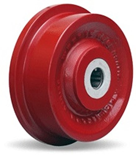 6" X 2" (6HFL62W) Cast Iron Flanged Wheel, 2000 lbs Capacity, Roller Bearings