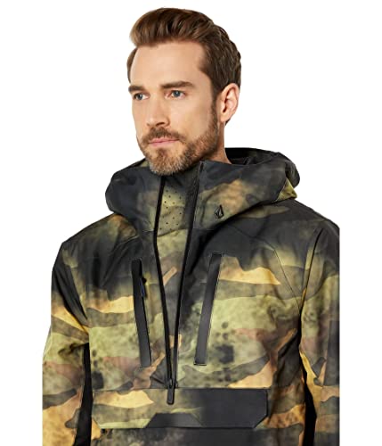 Image of Volcom Men's Brighton Pullover Anarok Hooded Snowboard Jacket