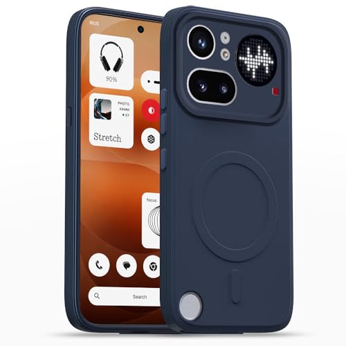 Image of Back Cover | MagFit Ring Design (Non-Magnetic) | Shockproof Case | Anti-Slip Grip | Raised Camera Edges | Slim Protective Case for Nothing Phone (4a) Pro 5G (Steel Blue)