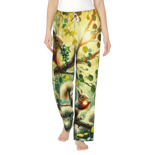 Pantalon confortable en flanelle femme au tissage premium