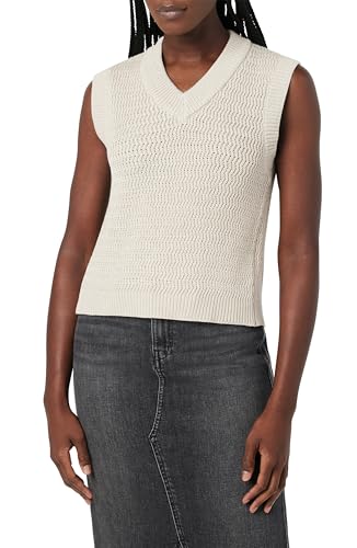 HUDSON Women's Knot Back V-Neck Sleeveless Sweater