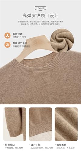 Men Knitted Solid Wool Sweater Round Neck Short Sleeve Medium Thick Style Seamless Pullover3
