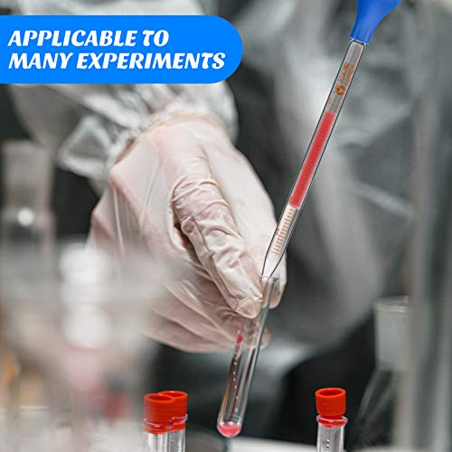 Weewooday WEEWOODAY-INDEED NEW-X013 Glass Droppers Pipettes Graduated Lab Dropper Glass Liquid Pipette thumb #5