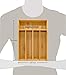 Utopia Kitchen Bamboo Silverware Organizer - 5 Compartment Drawer Organizer (Pack of 2)