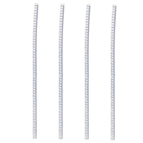 BRIGHTFUFU Mini Tape Measure 4pcs Sewing Rulers Curve Line Stick Fabric Measuring Tapes