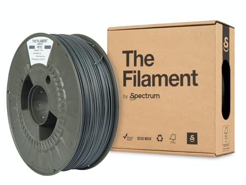 The Filament - Filament PETG 1.75 mm, Basalt Grey, 1 kg Spool, 3D Printer Printing Materials, 3D Printer Printing Materi