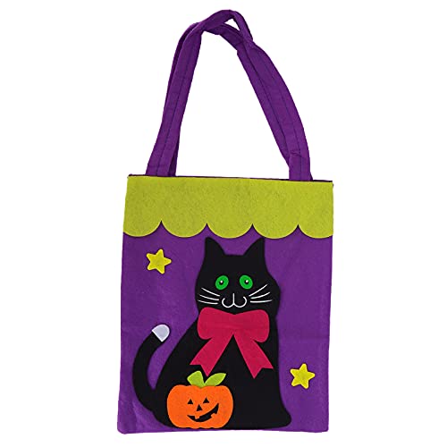 GEDOURAIN HALLOWEEN BAG 할로윈 토트백 일상용 선물가방으로 널리 사용(블랙캣)