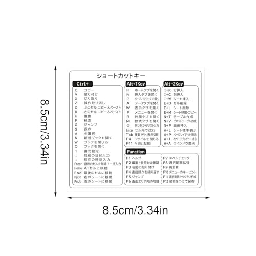 Pegatinas de teclas de acceso directo para portátil: guía en japonés impermeable 7