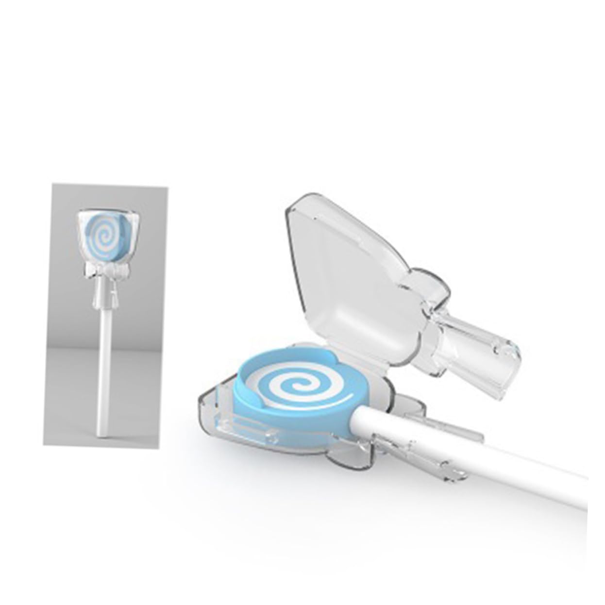 FRCOLOR 2Pcs Lollipop Shape Oral Cleaning Tool for Home Use Durable Odorless Unique Design Lightweight and Easy to Clean Random Pattern