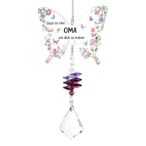 Oma Geschenk Kristall Sonnenfänger Geschenk für Oma von Enkel Muttertag Valentinstag Geburtstags B