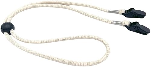 Clipes de alça ajustáveis brancos cremosos, chapéus elásticos, cordão de queixo removível, clipes de