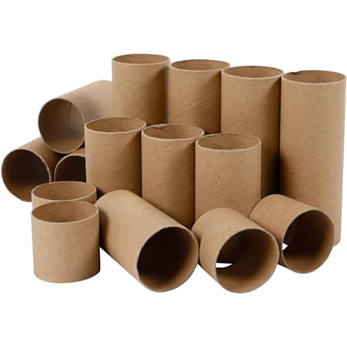 Lot 60 tubes en carton 5 cm de diamètre pour emballage et art créatif