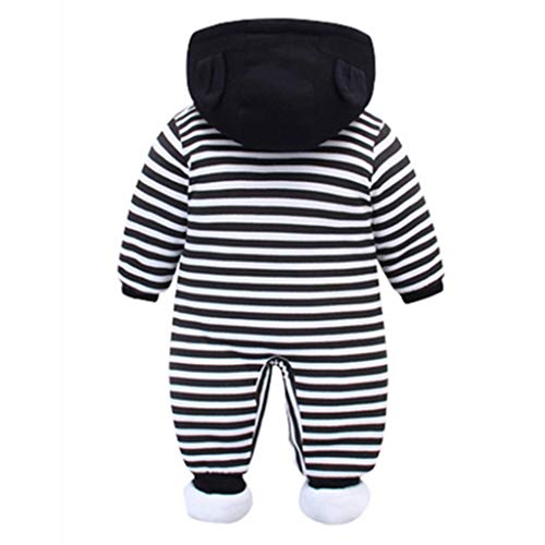 Rompertje voor baby's, winterjas, onesie, uniseks, cartoon, babyrompertje met capuchon, 3 maanden, Vine - Image 3