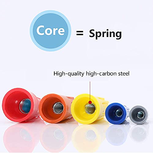 500 Pcs Yellow Electrical Wire Connectors - Wire Caps Screw Terminals - Twist Nuts Caps Connection #TOP4