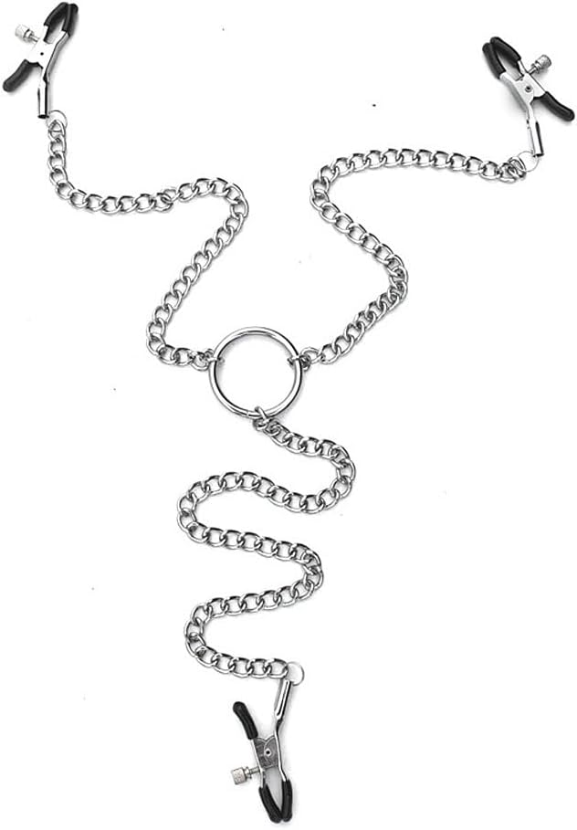 Body Chain with Metal Clamps Adjustable Pressure Body Chains Necklace Non Piercing Body Jewelry for Women