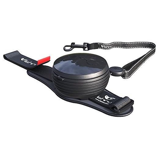 Lishinu ORIGINAL Roll-Leine für Hunde von 8kg bis 30kg - SCHWARZ