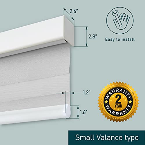 Hiladuo Motorized Zebra Blinds Customized Colors And Sizes Light Filtering Privacy Window Roller Shade With Built-In Zigbee Battery Motor Aluminum Valance Styles Zebra Shade For Smart Home Office #TOP2