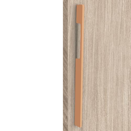 Image of VOLO Wardrobe Cabinet Handle - Multi-Use Pull Handle for Wardrobe, Drawer, Sliding Closet, and Door in Kitchen, Office, and Bedroom Pack of 1 (Rose Gold, 450MM (18 Inch))