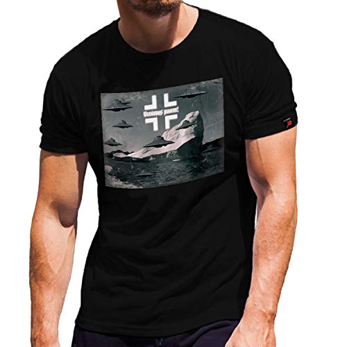 T-shirt en latex noir Haunebu pour vos soirées underground et clubs alternatifs