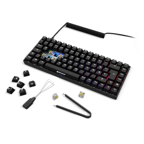 Skiller SGK50 S3 PBT Nero, RGB Gaming Keyboard, Gateron G PRO 3.0 Yellow, layout 75% - Tastiera gaming - Immagine 7