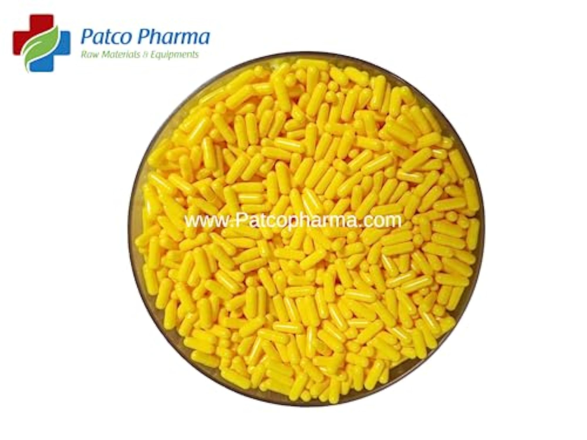 Size 3 Yellow Empty Gelatin Pill Capsule, Pack of 500