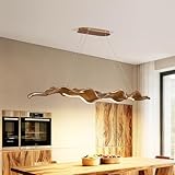 Yiludingsheng 39.4in Linear Chandelier with Remote,Modern Resin Ceiling Pendant Lights for Dining Room Island Lighting Hanging Light for Kitchen,Living Room